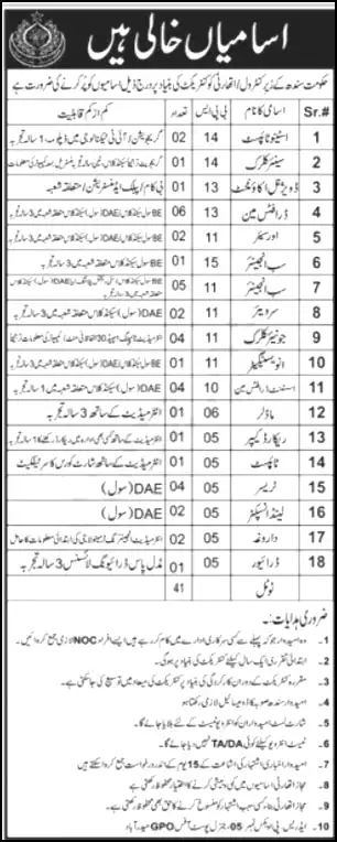 Sindh Local Government Department Jobs 2023 Advertisement
