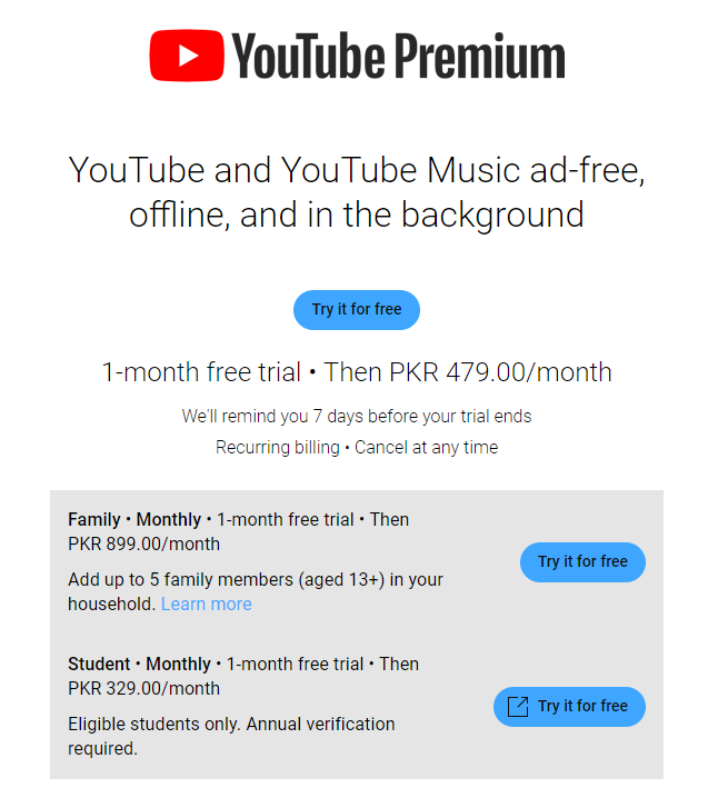 YouTube Premium and Music Now Available in Pakistan for Just Rupees 150