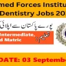 Govt Jobs Pakistan Today Matric Base At Armed Forces Institute Of Dentistry Jobs