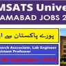 New Comsats University Islamabad Jobs 2023