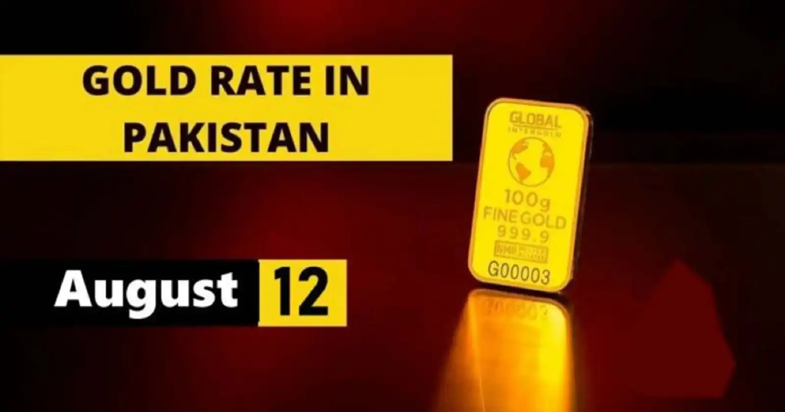 Gold Price In Pakistan Today 12 August 2023