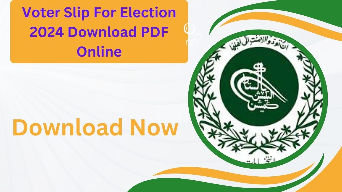 Voter Slip For Election 2024 Download Online PDF 