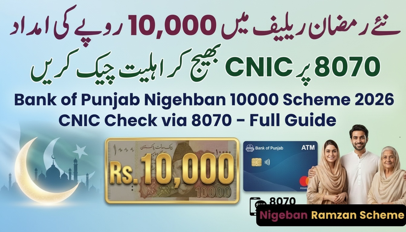Bank of Punjab BOP Nigehban 10000 Cash Scheme 2026